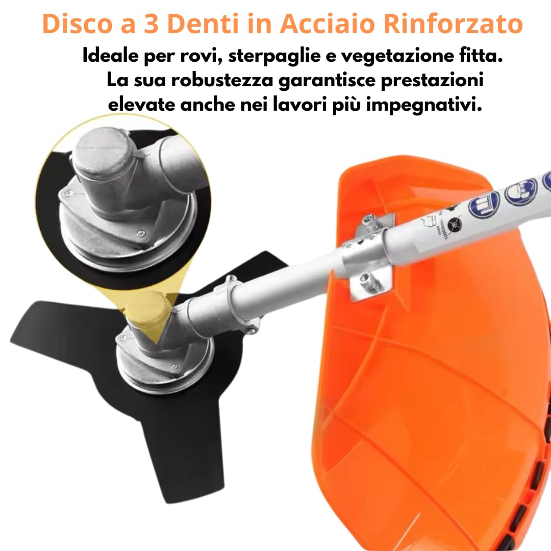 De Rosa Shop Decespugliatore a Scoppio 52cc 2 in 1