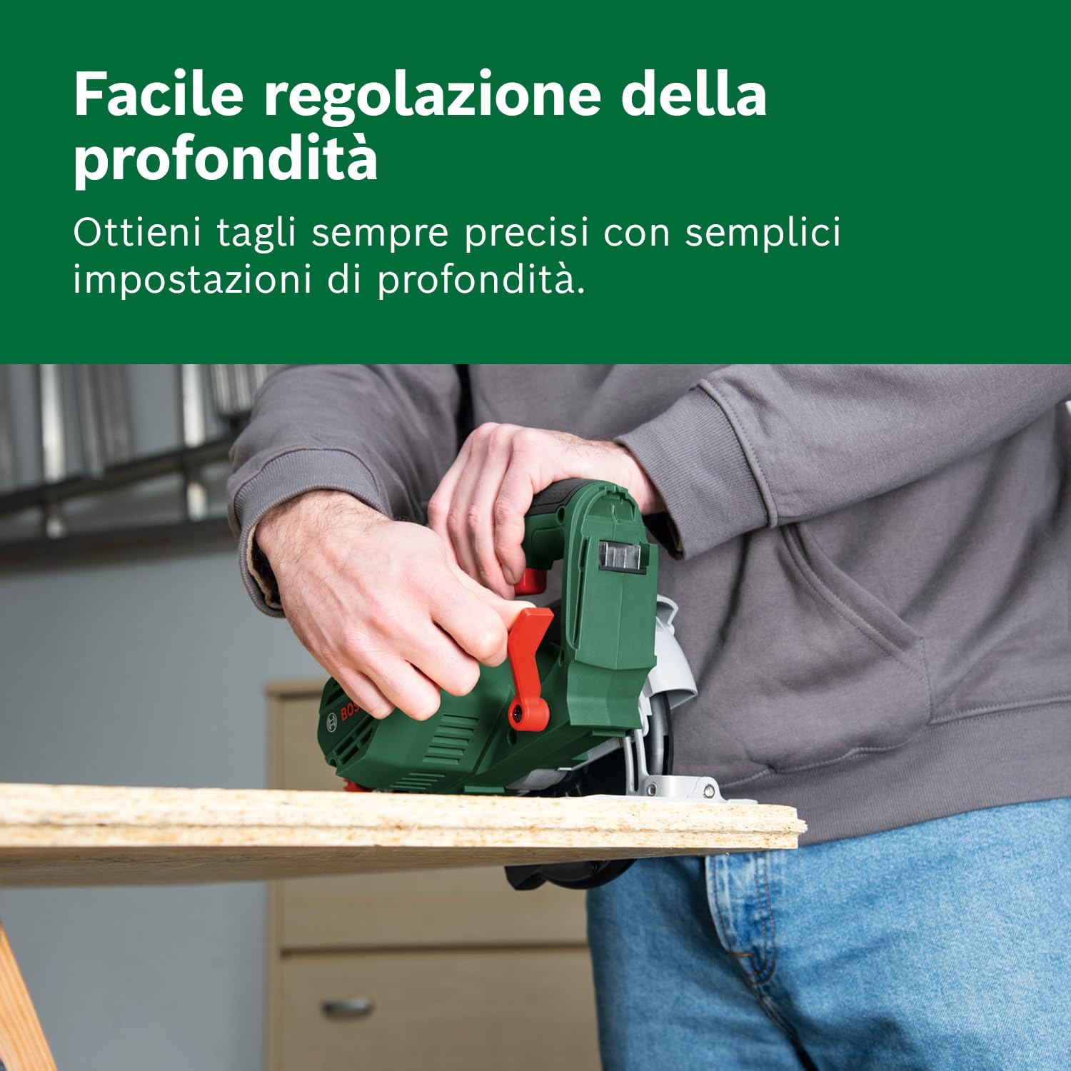 Bosch EasyCirc 18V-48 sega circolare batteria 48 mm senza batteria