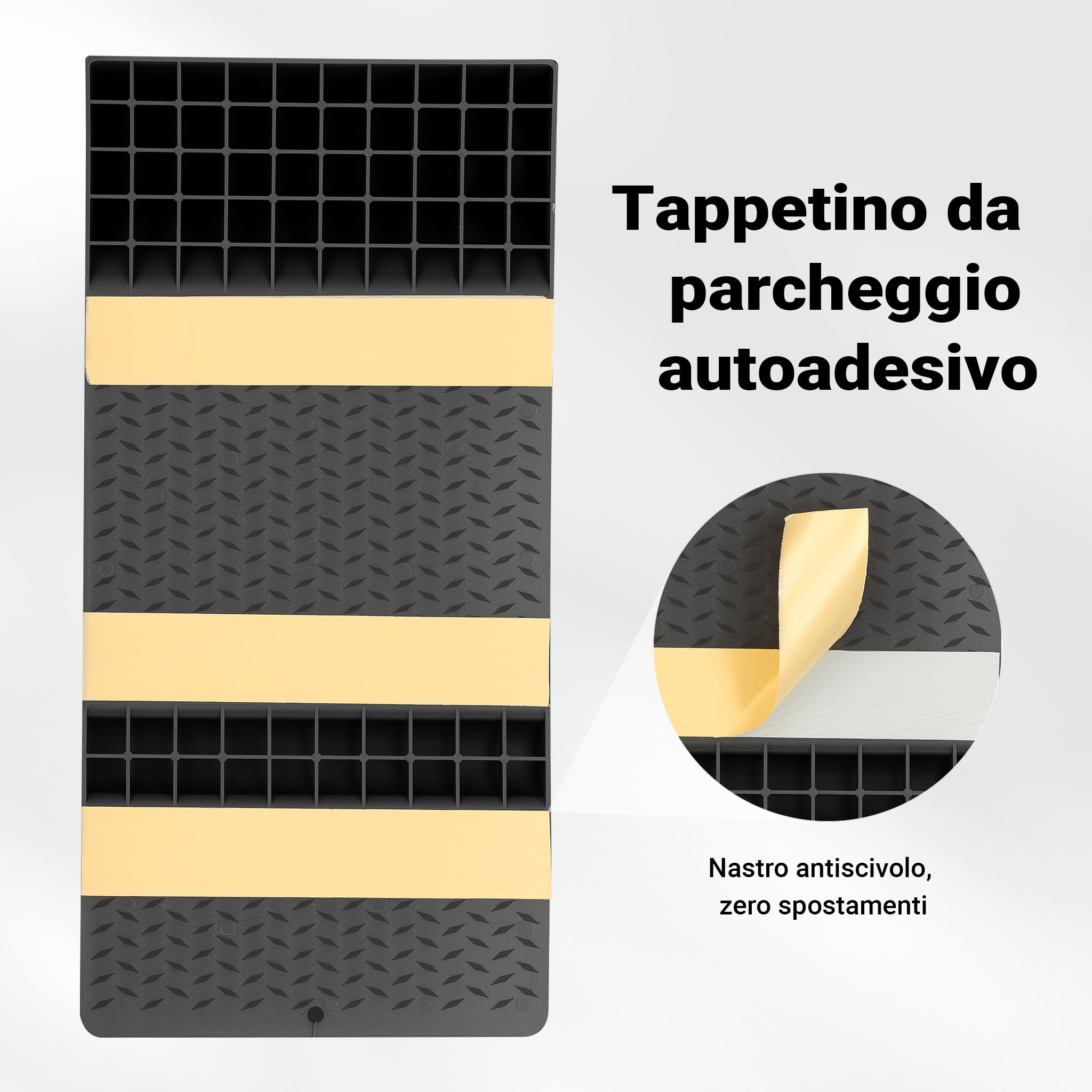 Wiltec Fermaruota Autoadesivo 52,8 cm 2 pezzi