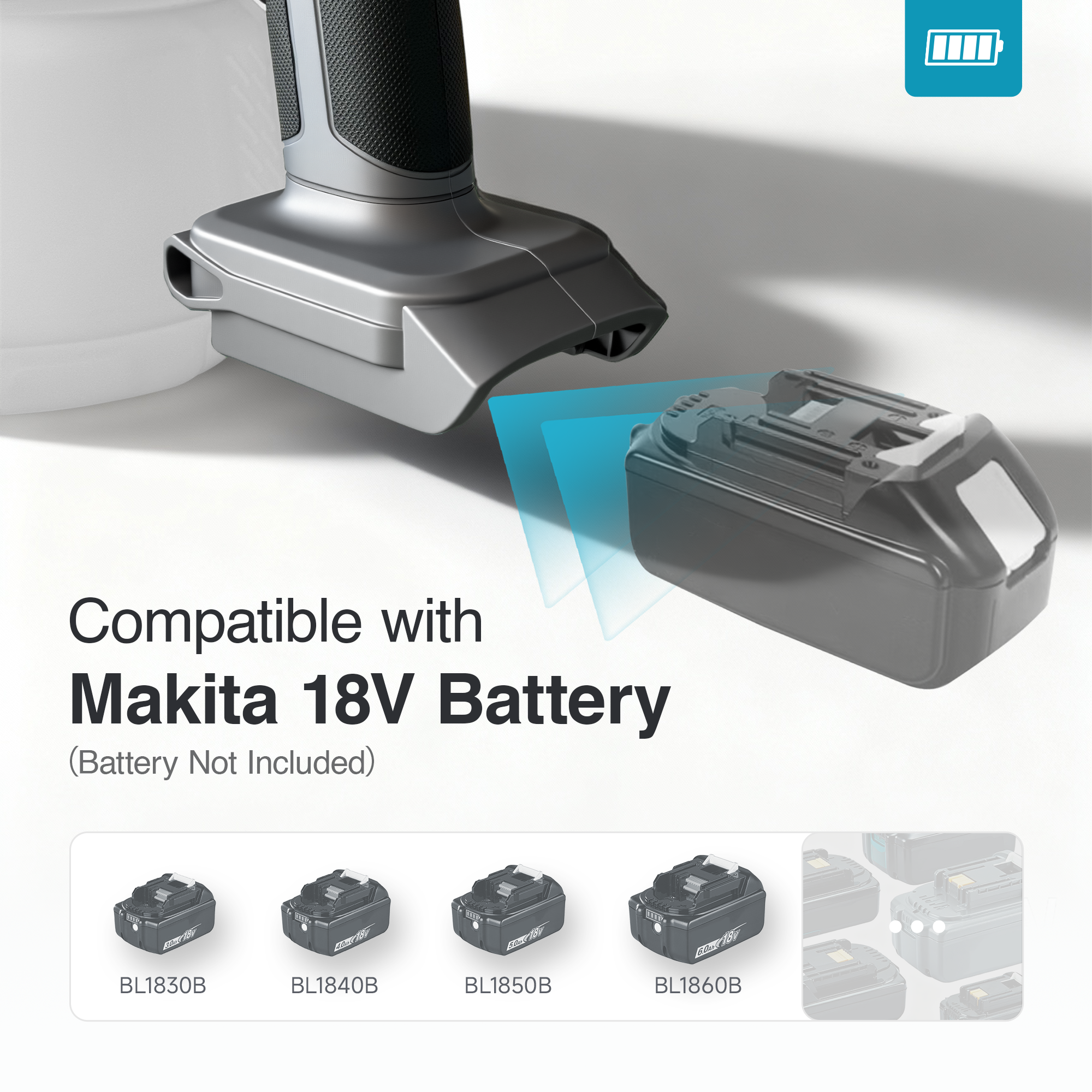 Tilswall Shark 700 Pistola a Spruzzo a Batteria Makita 18V 1300ml