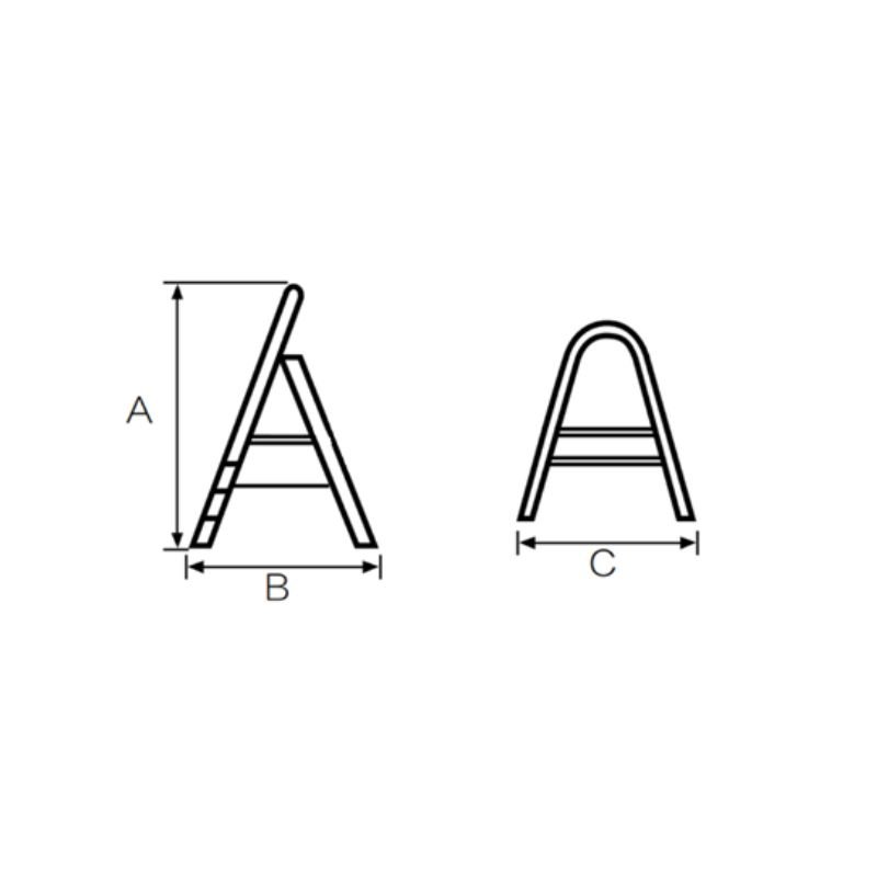 Bormann 4 Step Ladder scala 4 gradini pieghevole