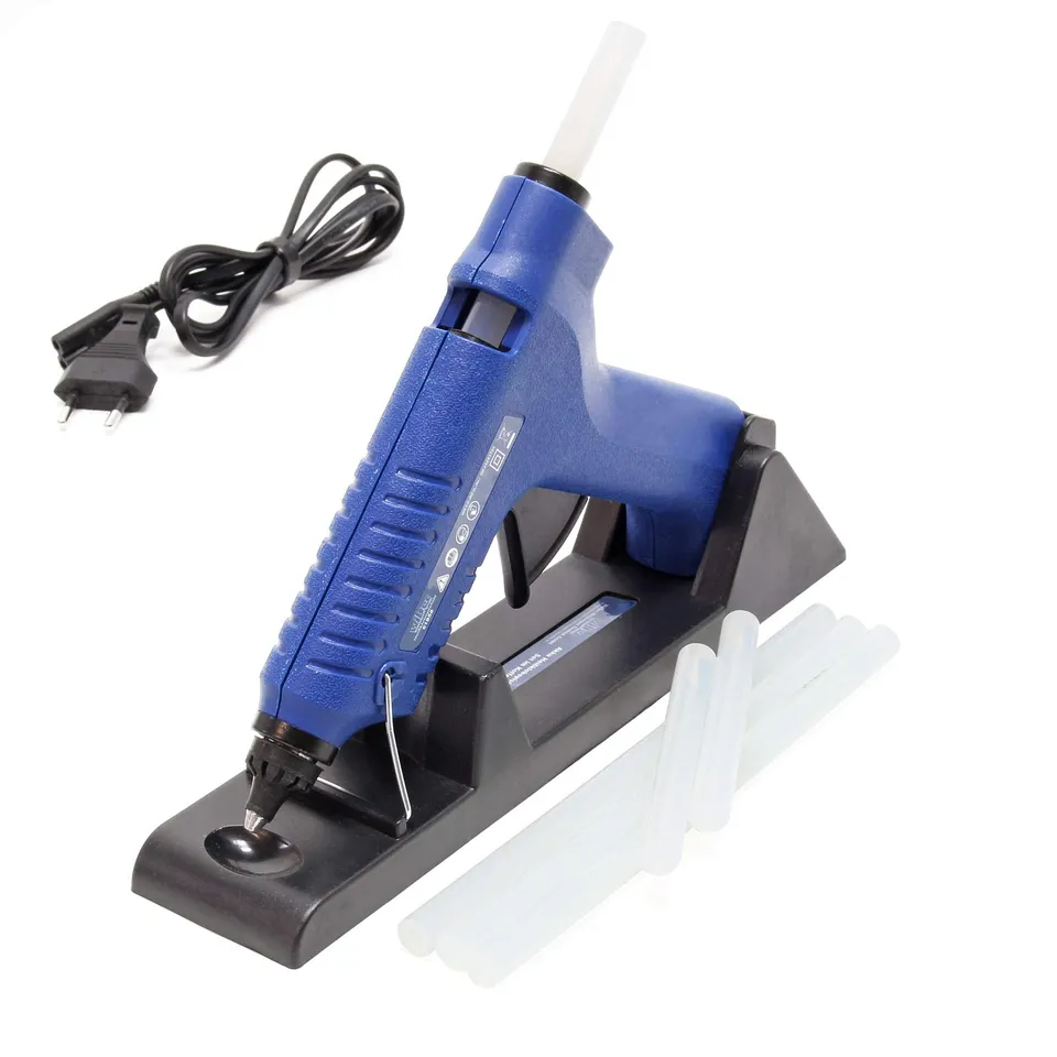 Wiltec Set Pistola Colla a Caldo 35-80 W Valigetta 6 Cartucce