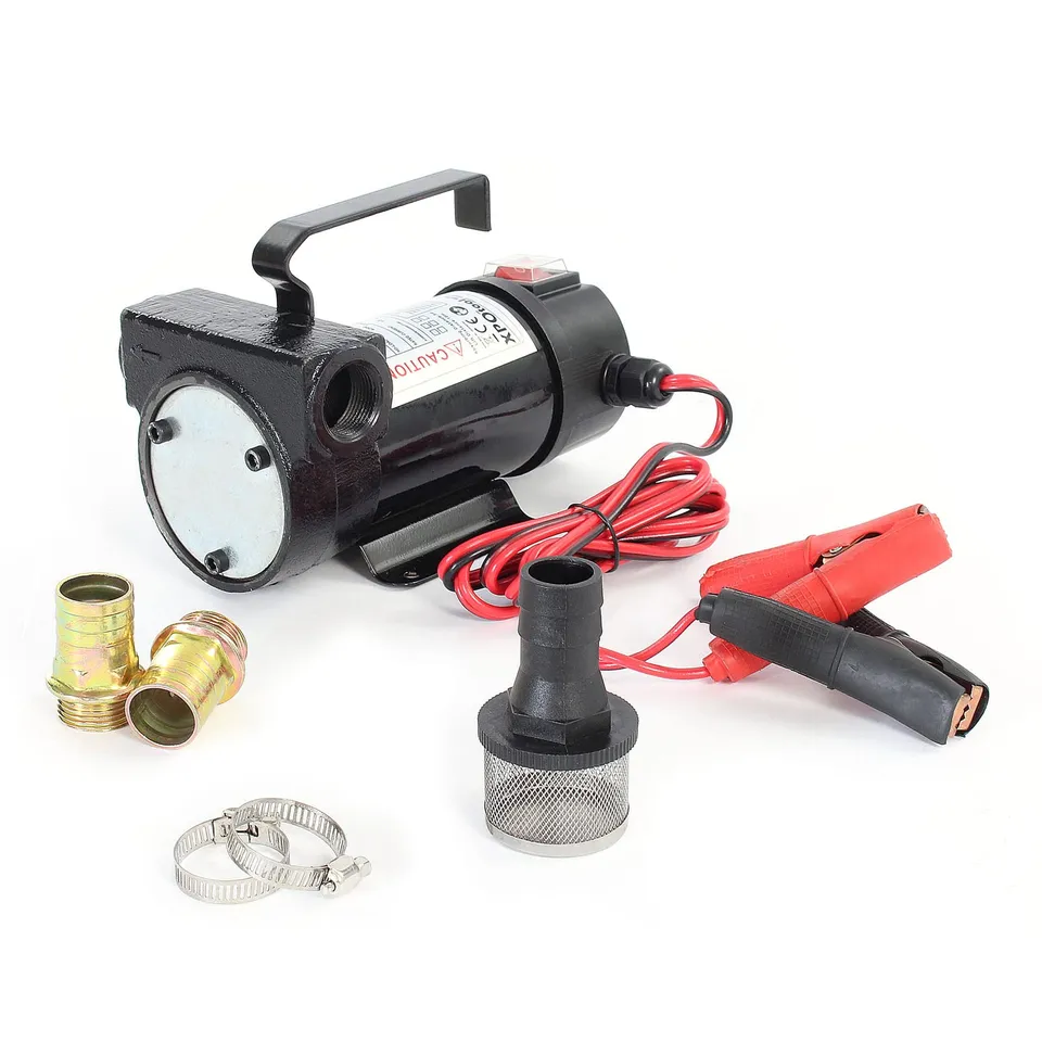 XPOtool Pompa Diesel Elettrica 12V 2400 l/h 10m