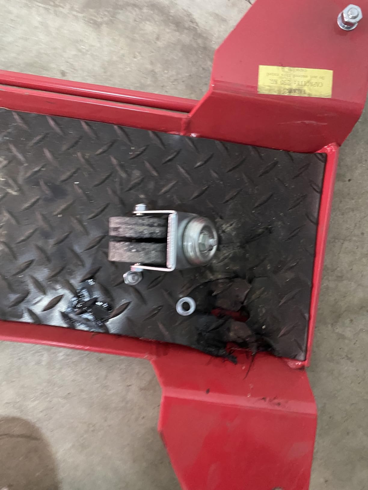 Wiltec Carrello Sposta Moto 60x42 cm 250 kg Corto