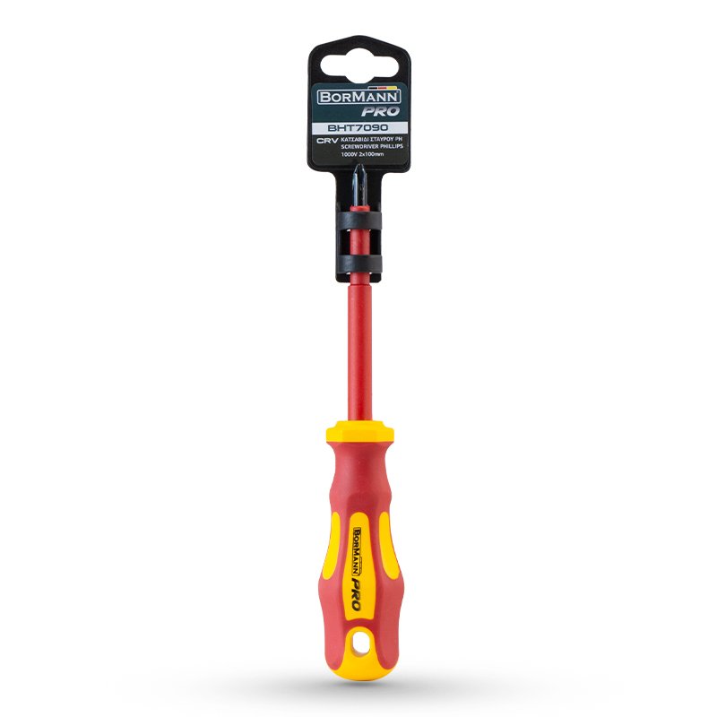Bormann cacciavite Phillips VDE PH1x80 mm isolato
