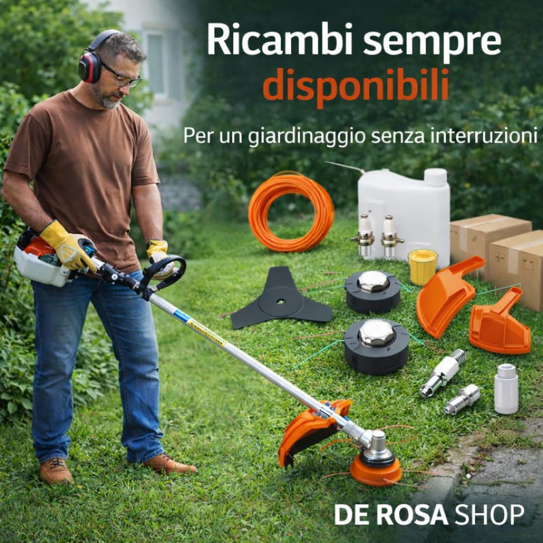 De Rosa Shop Decespugliatore a Scoppio 52cc 2 in 1