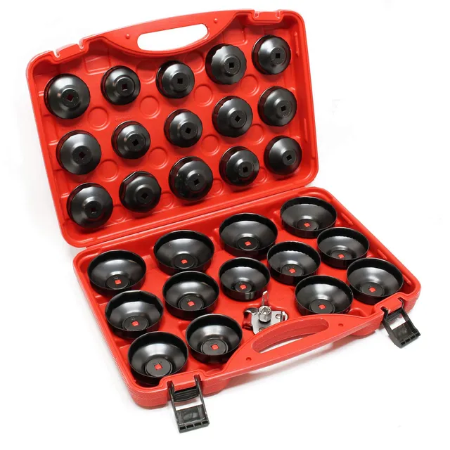 Wiltec Set Chiavi a Tazza Filtro Olio 29 Pezzi
