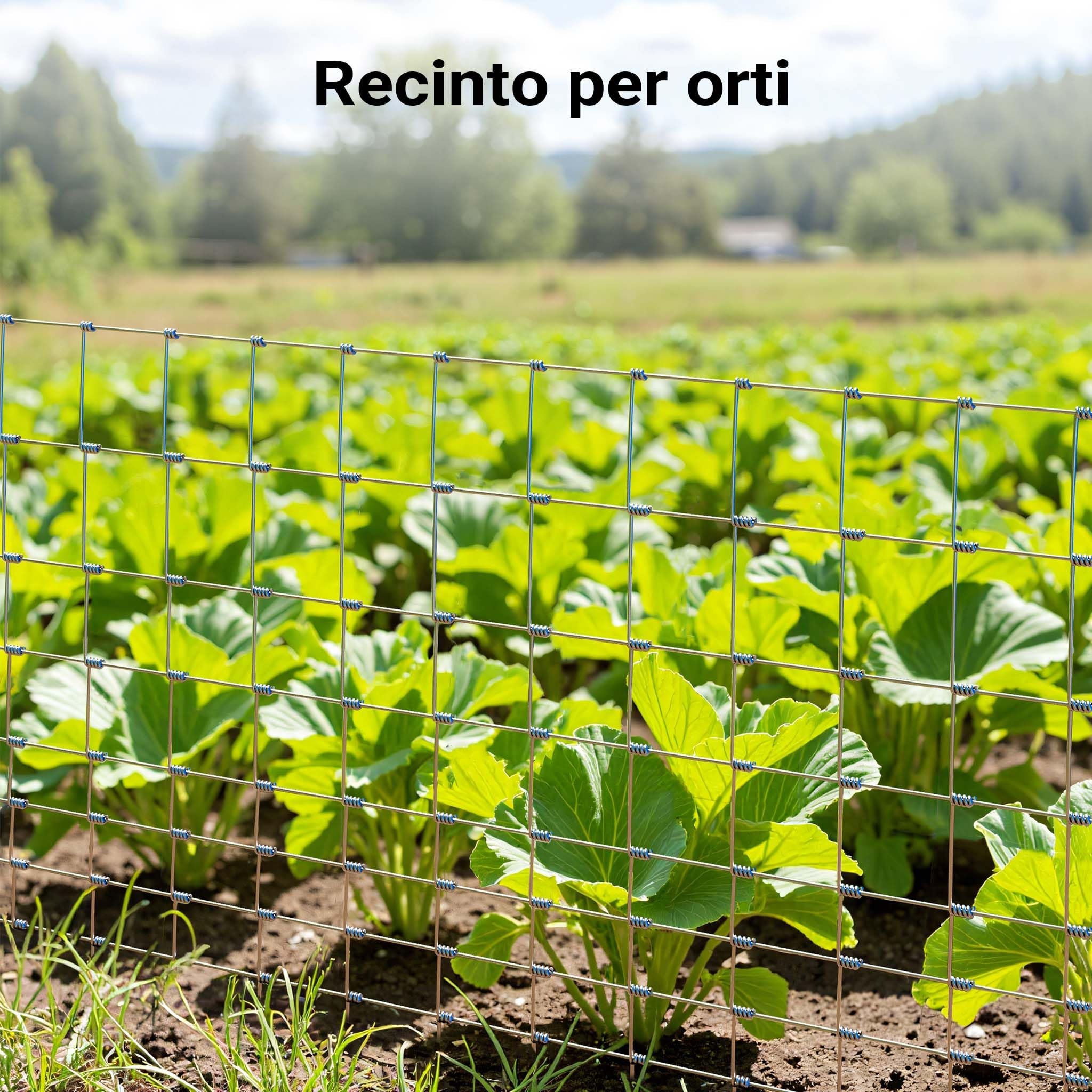 Wiltec 64386 recinto selvaggina 50 m rete alta 100 cm