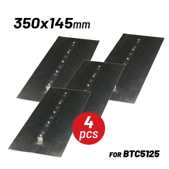 Bormann BTC5125 lame lisciatrice 350mm set 4pz