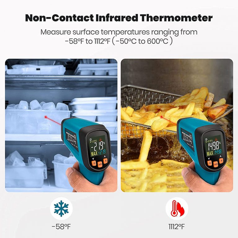 Tilswall Termometro Infrarossi Laser -50°C 600°C a Pistola