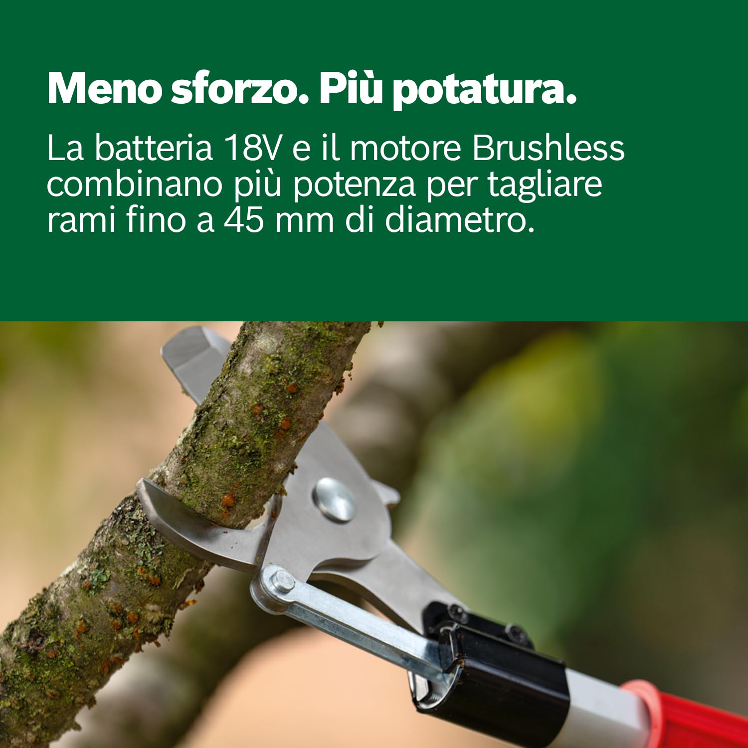 Bosch AdvancedPrune 18V-45 forbici potatura 45mm senza batteria