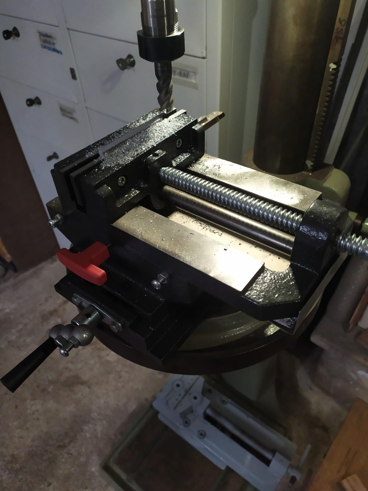 Wiltec Morsa Croce Trapano 150mm 2 Assi XY