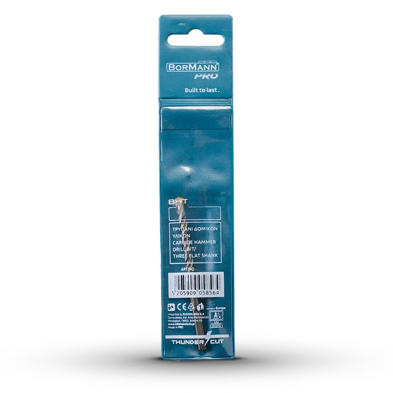 Bormann punta muro widia 6x100mm gambo cilindrico 3 flat