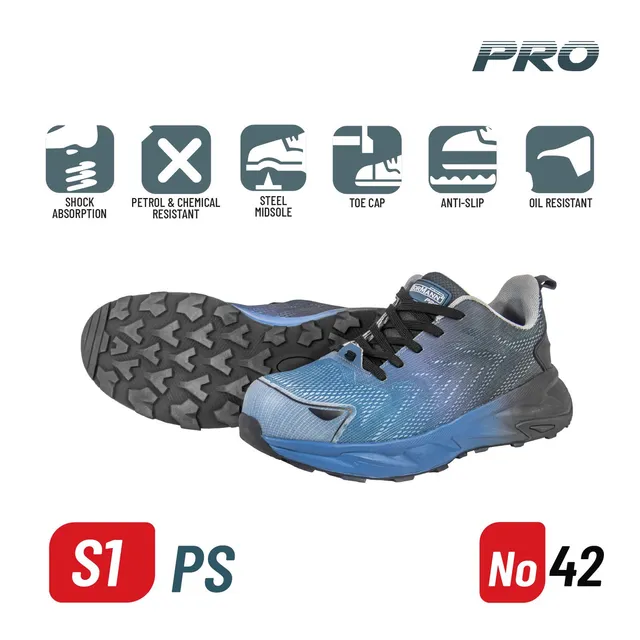 Bormann Pro BPP8172 Atlantic scarpe S1PS n. 42 grigie
