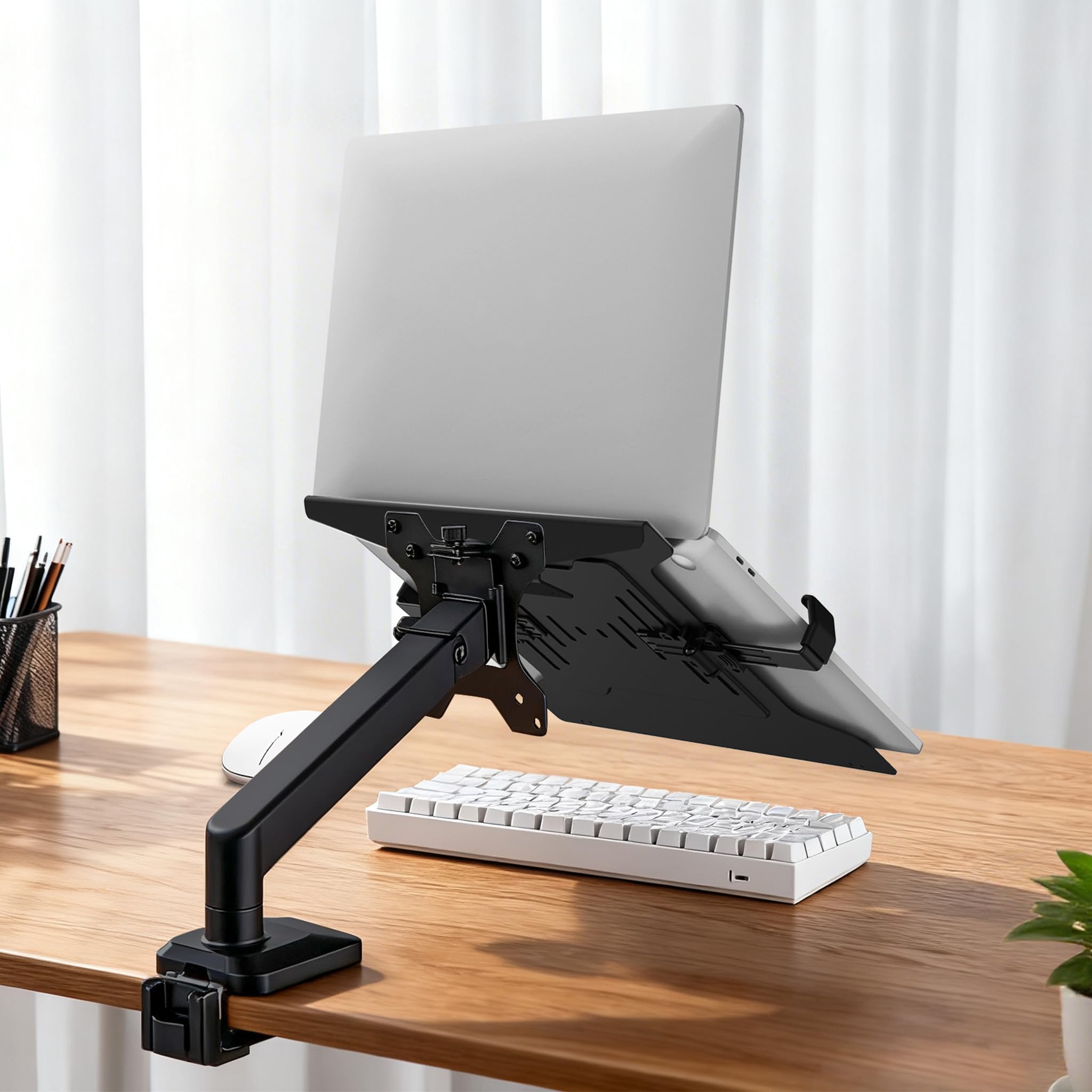 Wiltec Supporto Laptop Braccio VESA Acciaio Antiscivolo