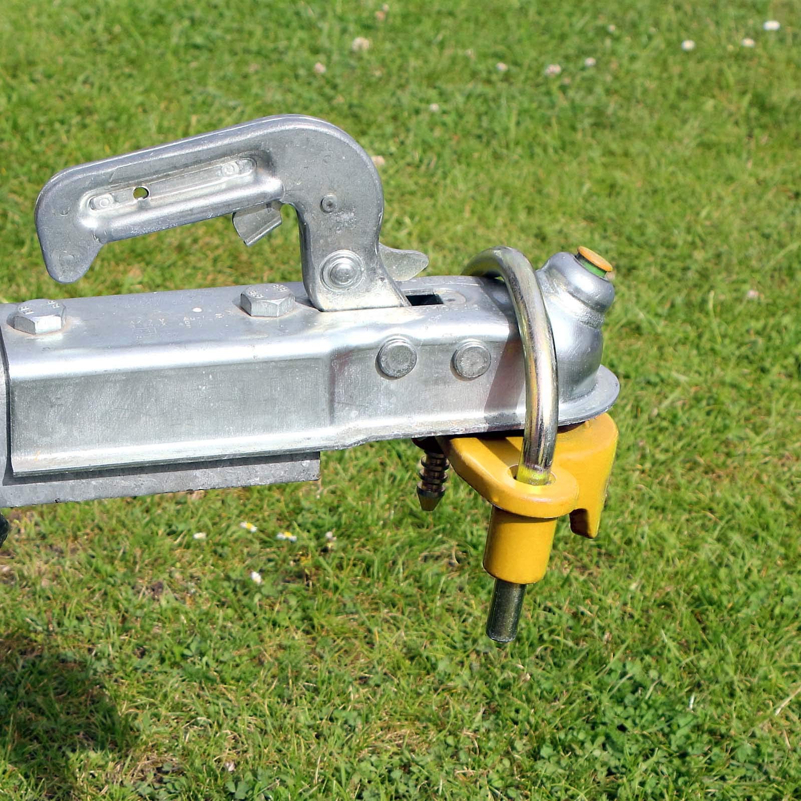 Wiltec Lucchetto rimorchio 50 mm giallo antifurto