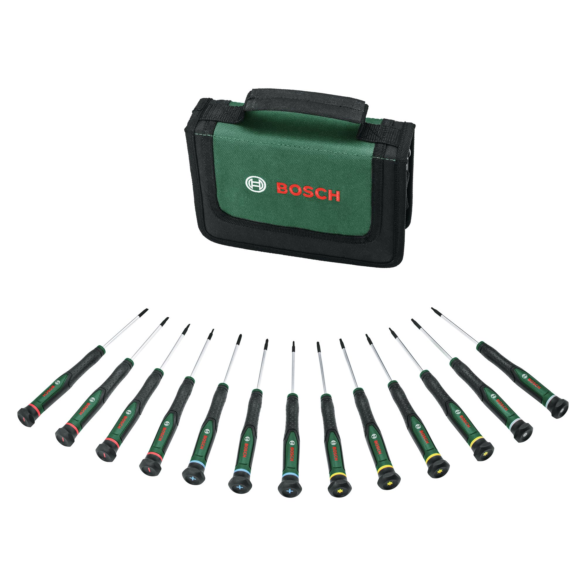 Bosch Set Cacciaviti di Precisione 8 Pezzi S2 Magnetici