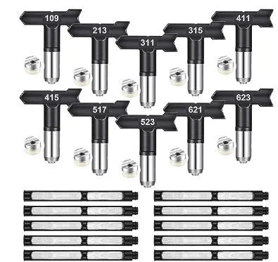 Tilswall ugelli pistola a spruzzo airless 10 pezzi
