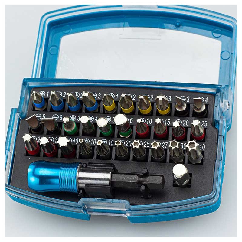 Bormann Bit Set inserti 32 pezzi con adattatori