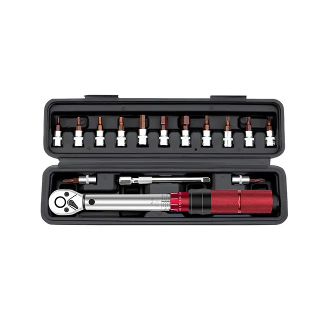 Weytoll Chiave dinamometrica 2-24 Nm 1/4" set 16 pezzi bici