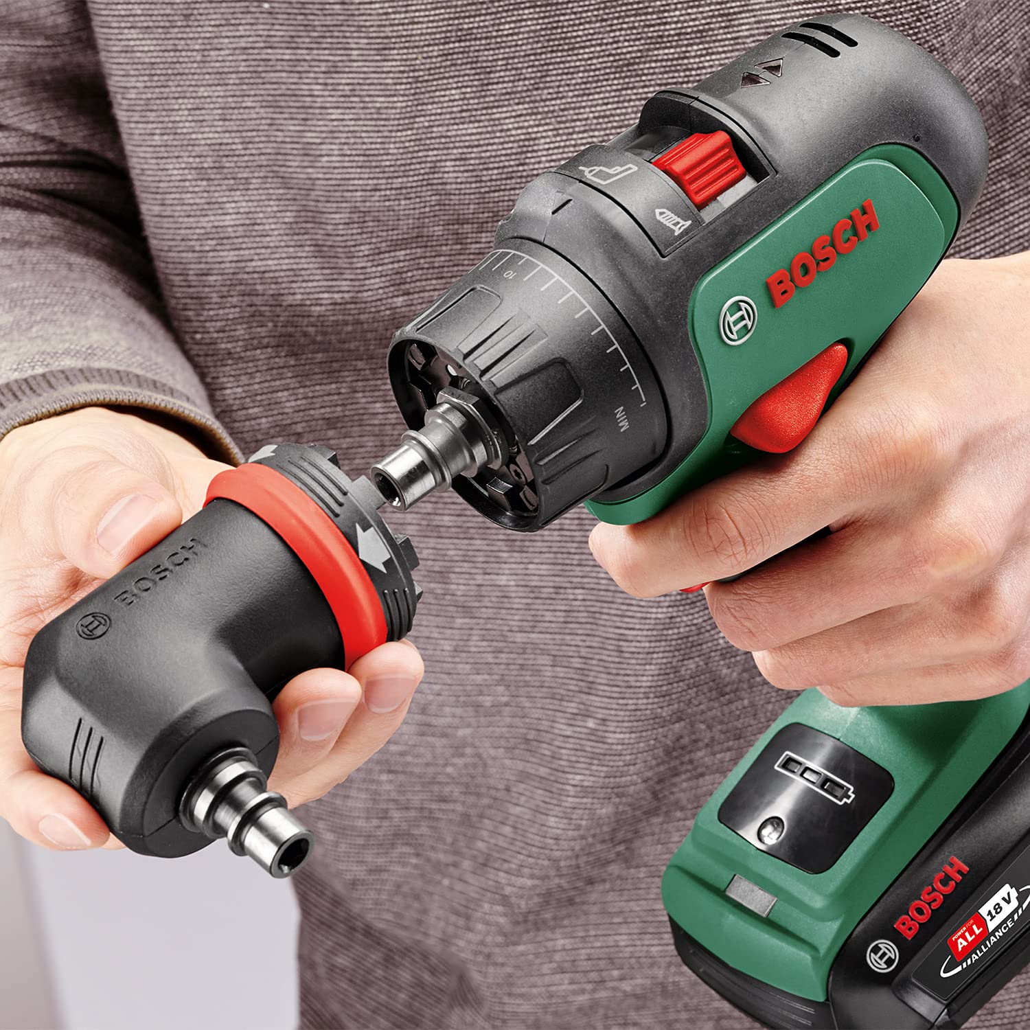Bosch Testa Angolare AdvancedImpact Drill 18 Quicksnap