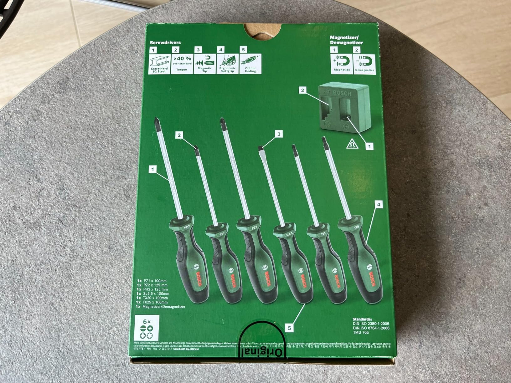 Bosch Set cacciaviti Premium 6 pezzi magnetici S2