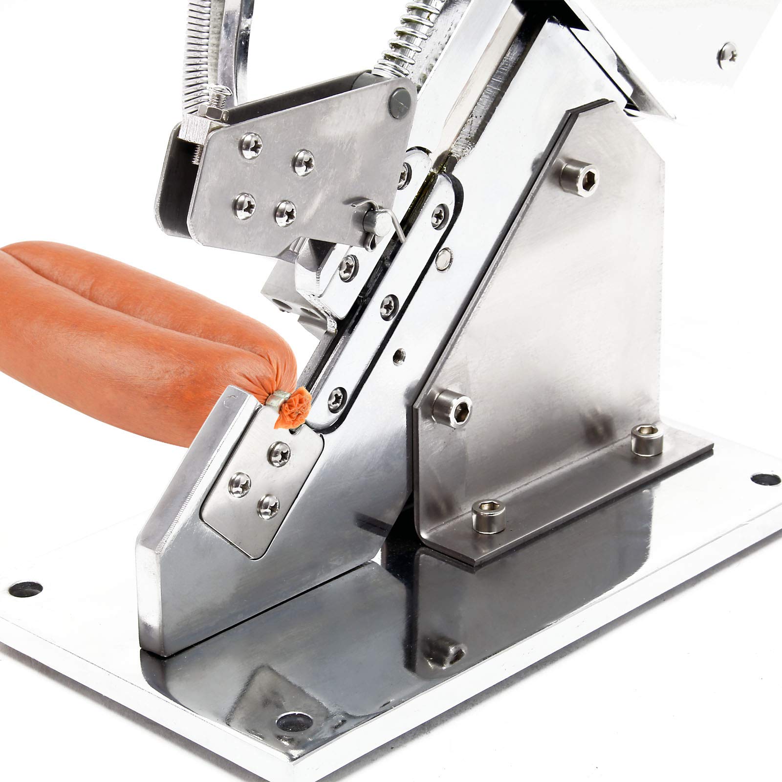 Wiltec Clippatrice Manuale Salumi Acciaio con 1000 Clips