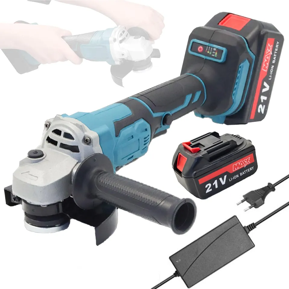 Weytoll Smerigliatrice Angolare 21V 125mm Brushless 2 Batterie