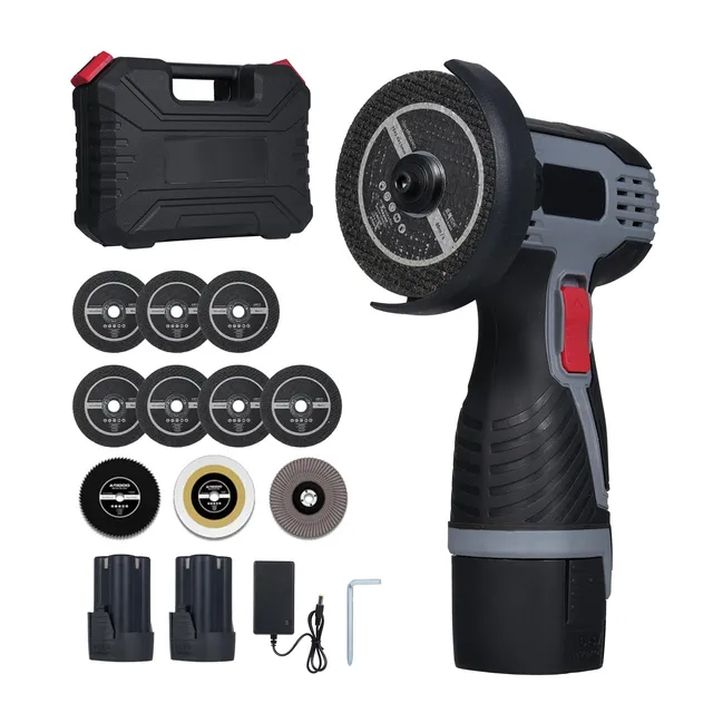 Weytoll Smerigliatrice angolare batteria 16,8V 2 batterie 17000 giri