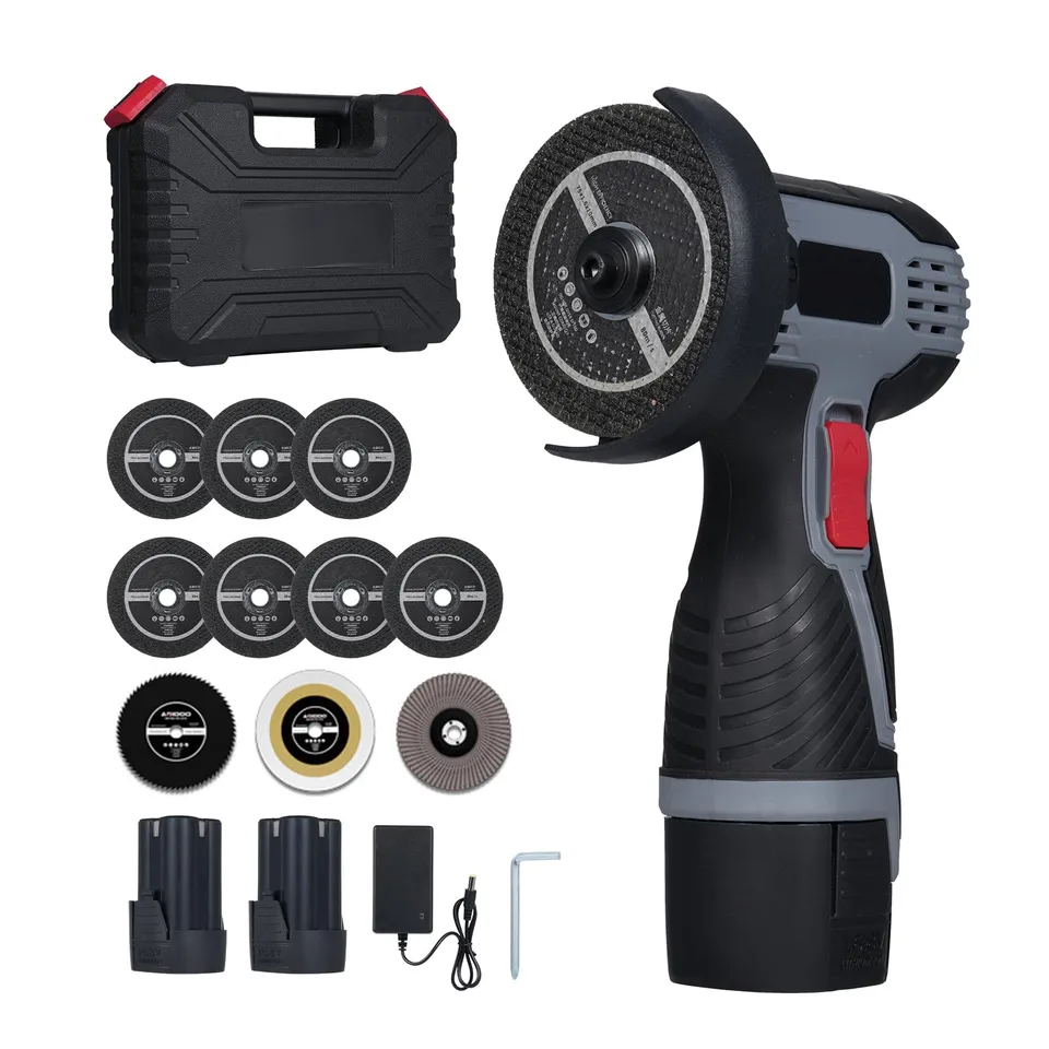 Weytoll Smerigliatrice angolare batteria 16,8V 2 batterie 17000 giri