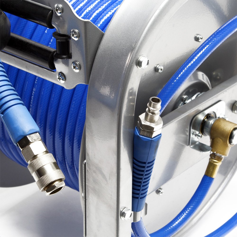 Wiltec Avvolgitubo Automatico 30 m tubo aria 12 bar