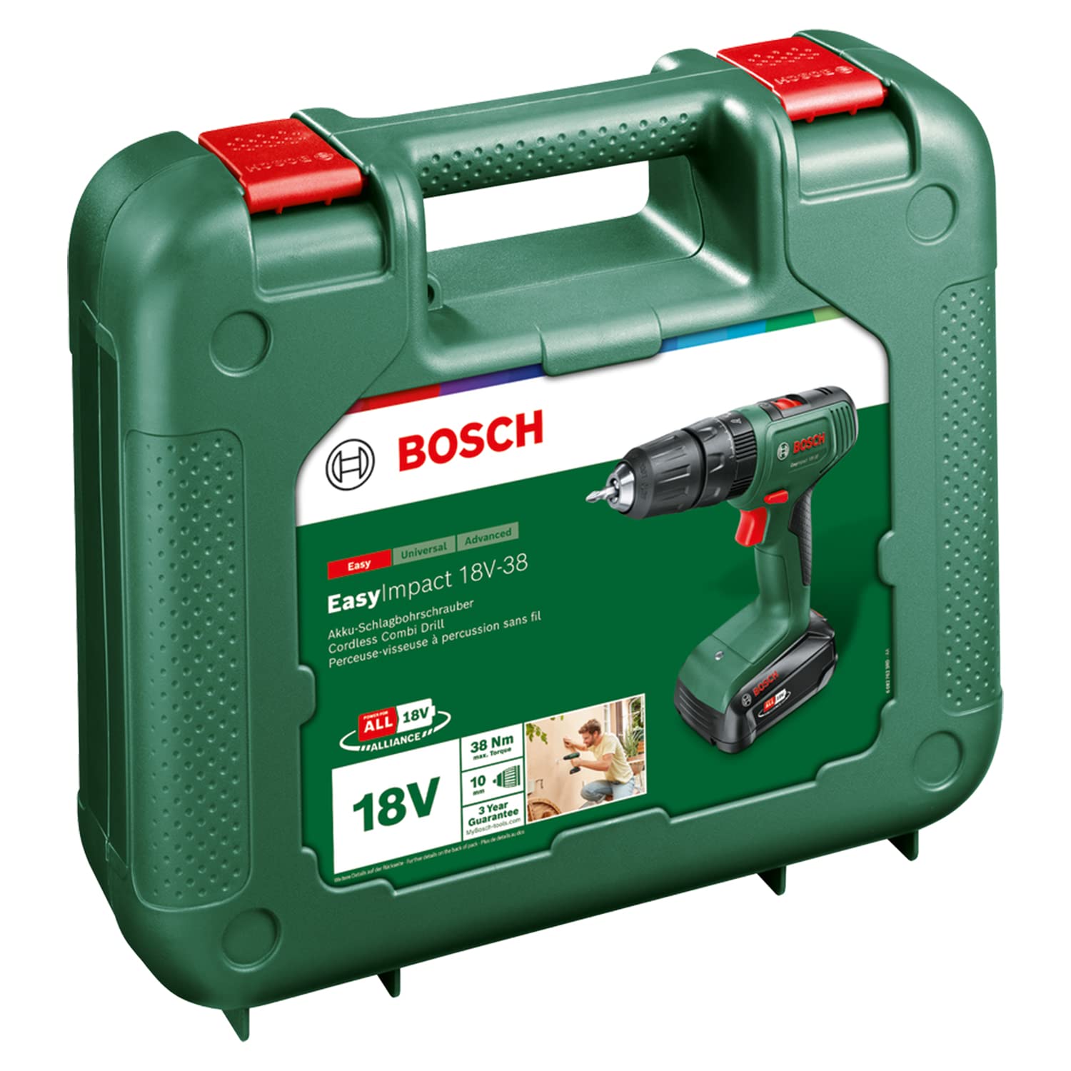 Bosch EasyImpact 18V-38 trapano battente 2,5 Ah valigia