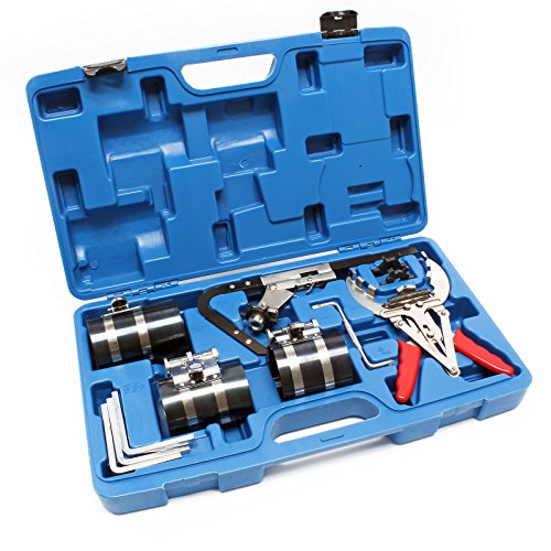Wiltec Pinze per Fasce Elastiche Pistoni 50-100 mm con Valigetta