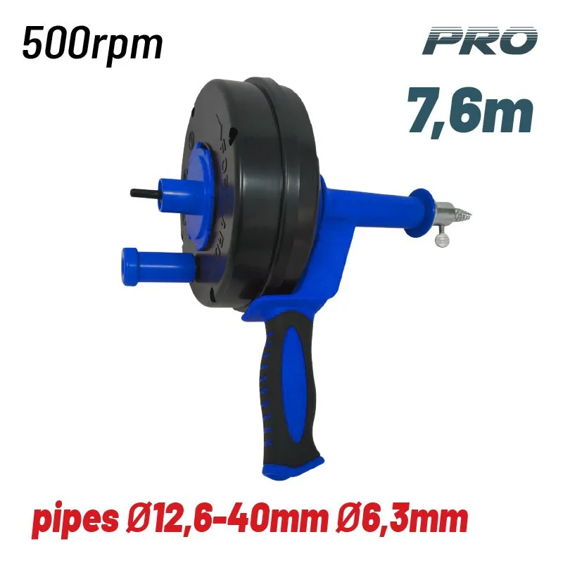 Bormann sonda sturatubi a tamburo 7,6 m 6,3 mm con guanti