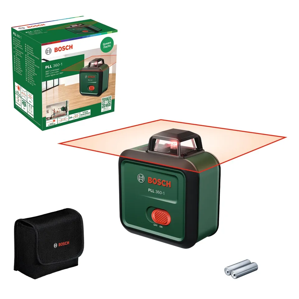 Bosch PLL 360-1 livella laser 360° autolivellante ±0,4 mm/m