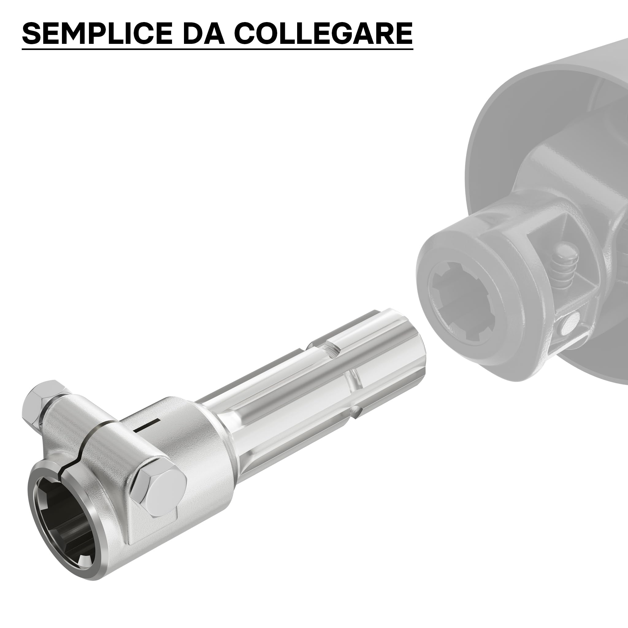 Wiltec Boccola Albero Cardanico 160mm 1 3/8" Z6