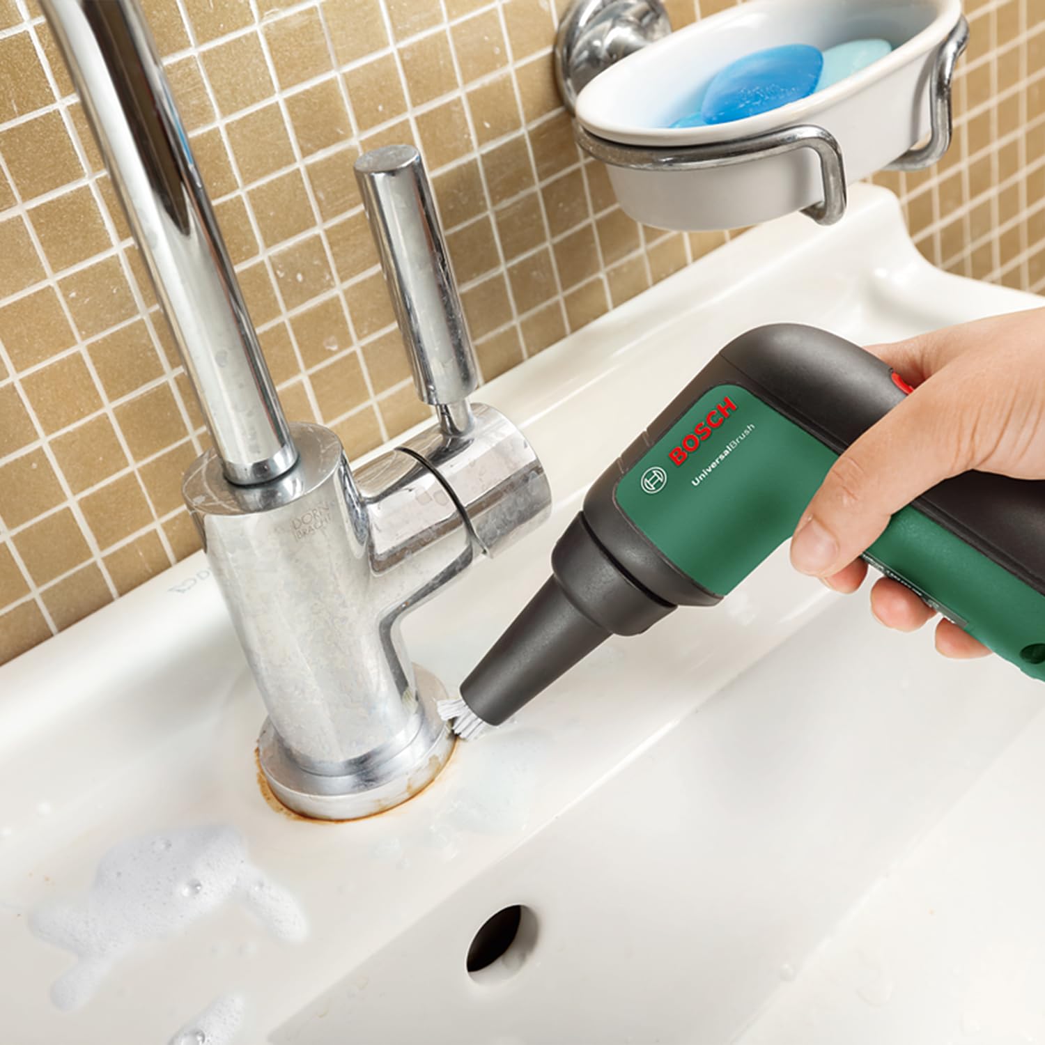 Bosch UniversalBrush spazzola pulizia 3,6 V 8 accessori