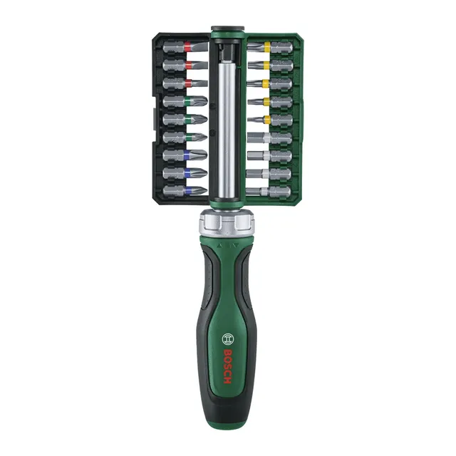 Bosch set cacciavite a cricchetto 19 pezzi con 18 bit S2