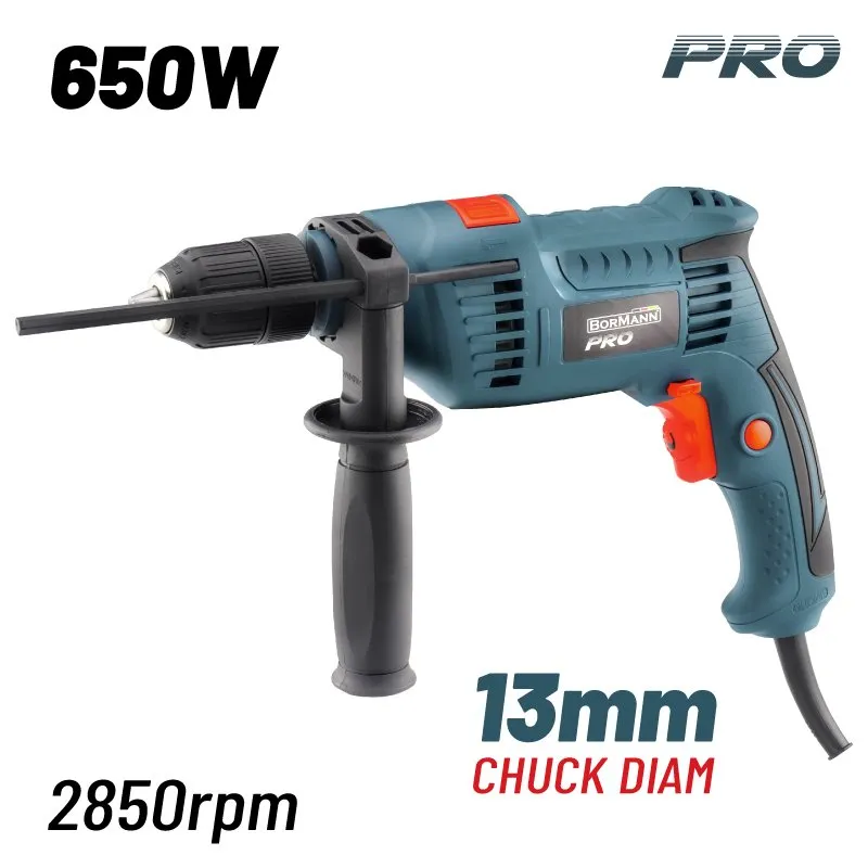 Bormann Pro Trapano Percussione 650W 13mm