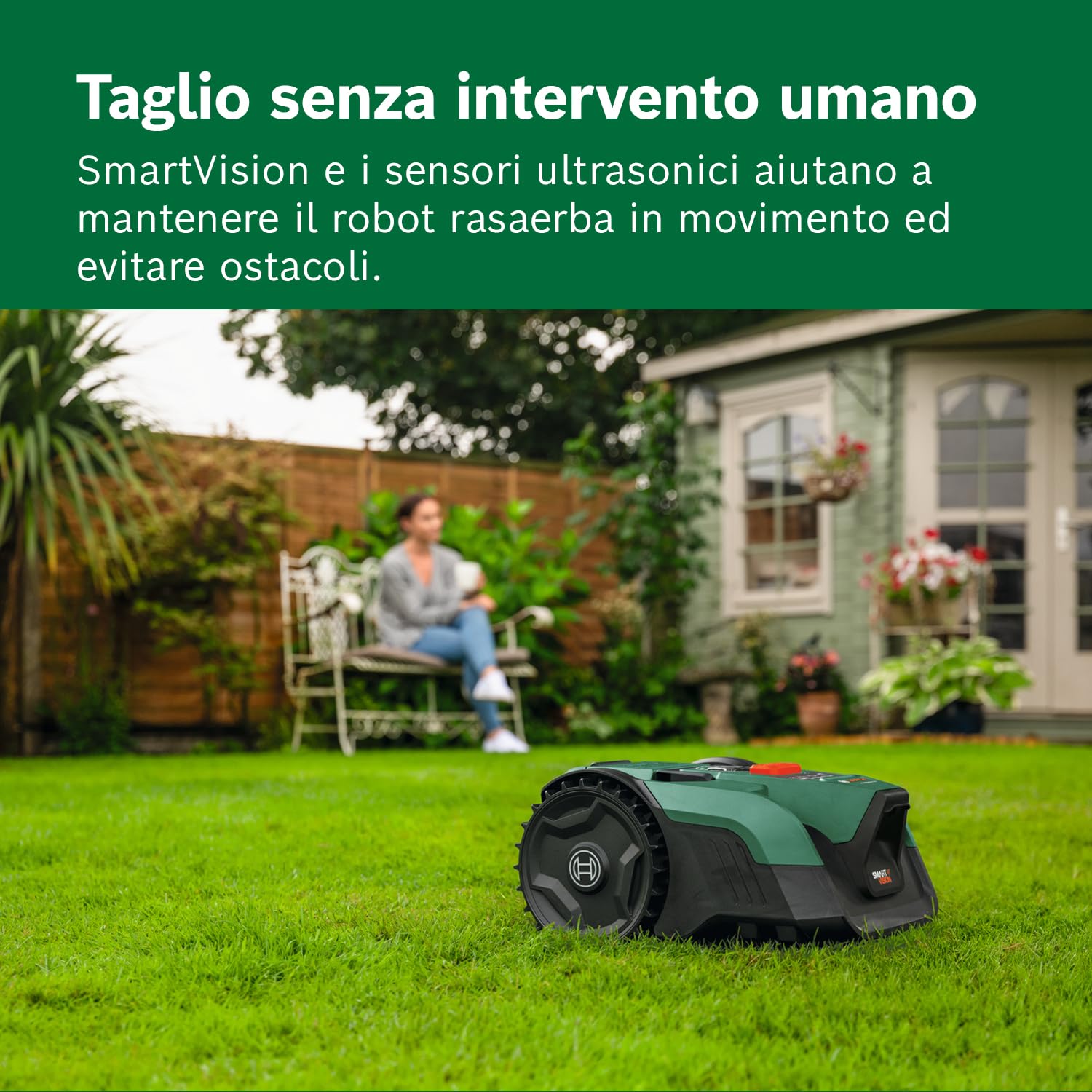 Bosch VISIMOW18V-200 Robot Rasaerba 200 mq Senza Batteria