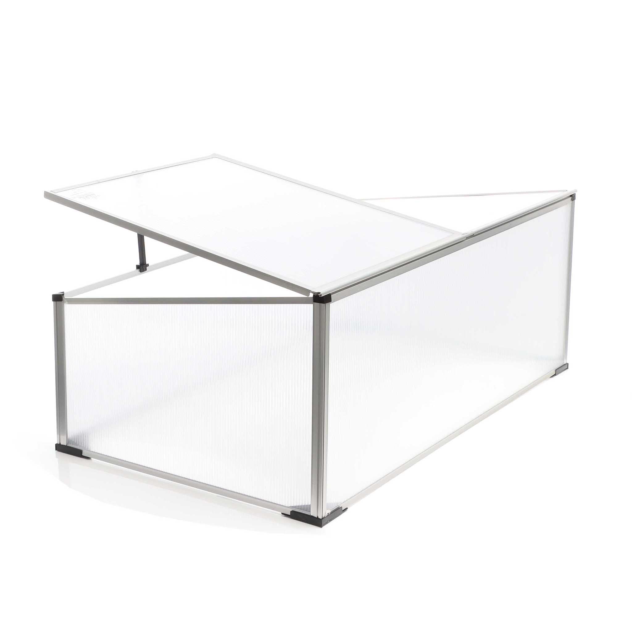Wiltec mini serra policarbonato 100x60x40 cm 2 ante