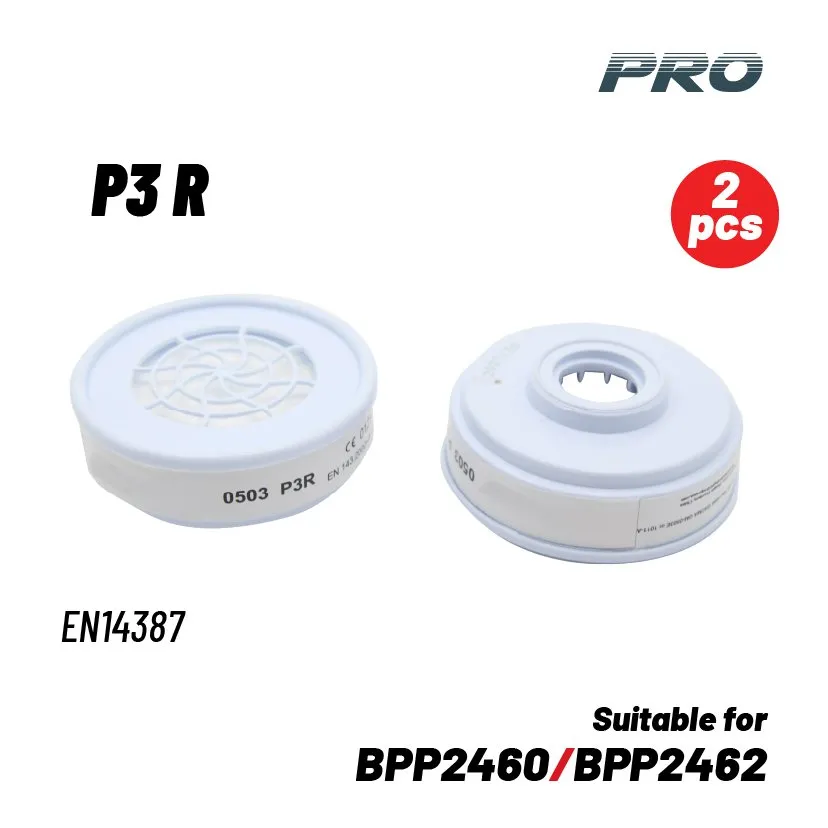 Bormann Filtri P3 R 2 pz per BPP2460 BPP2462 Antipolvere