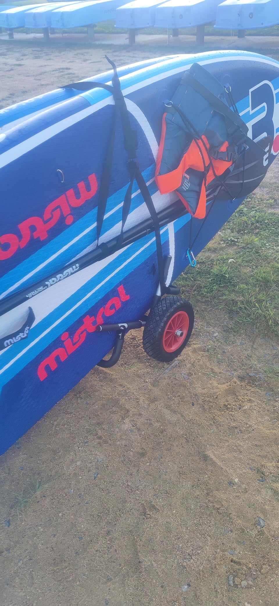 Wiltec Carrello SUP Tavola Surf Doppio 45 kg Pieghevole