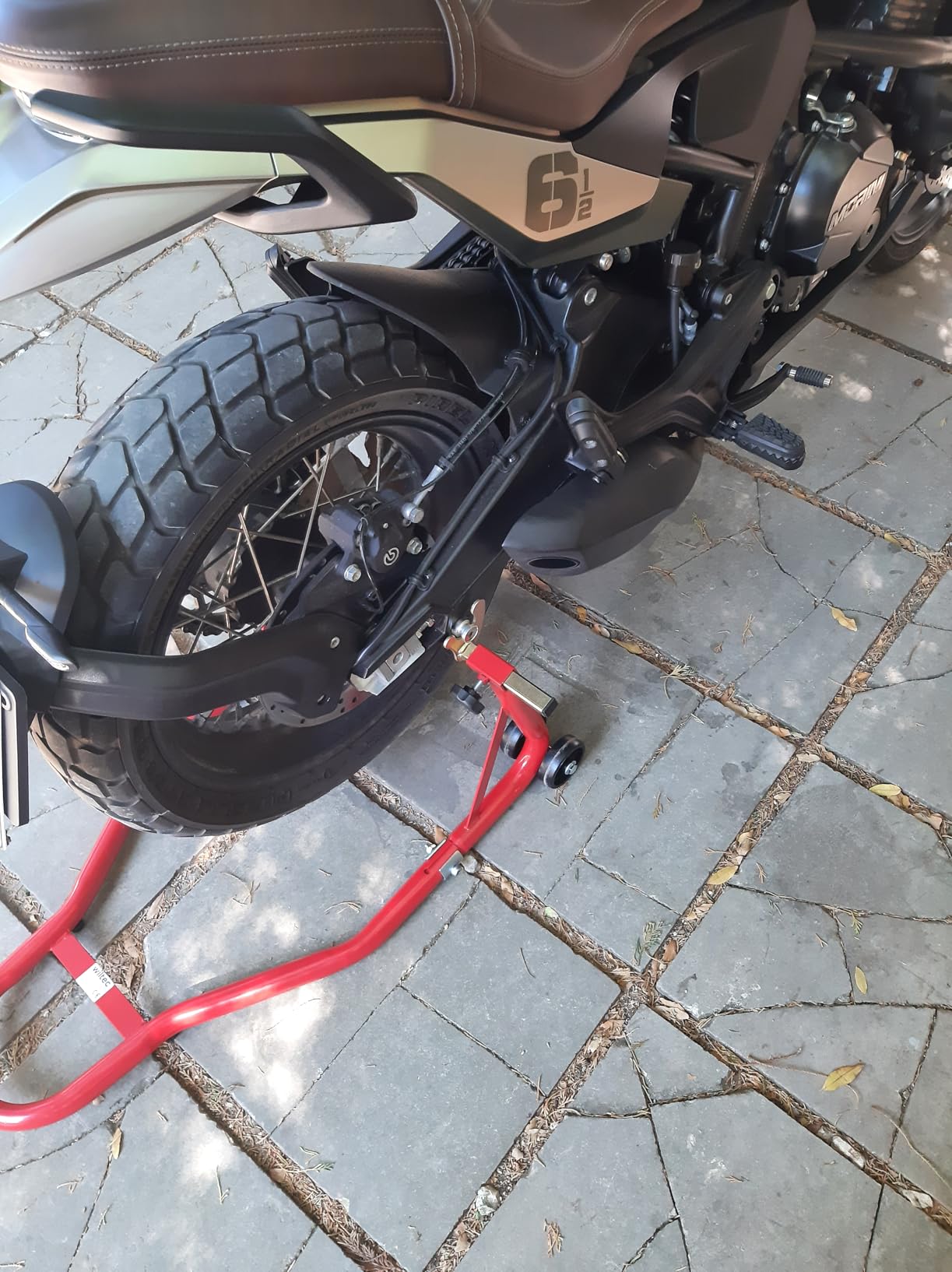 Wiltec Ruota anteriore 1 cavalletto moto acciaio