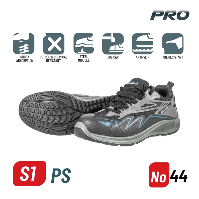 Bormann Pro BPP8284 Pacific Scarpe S1PS N.44 Mesh-TPU
