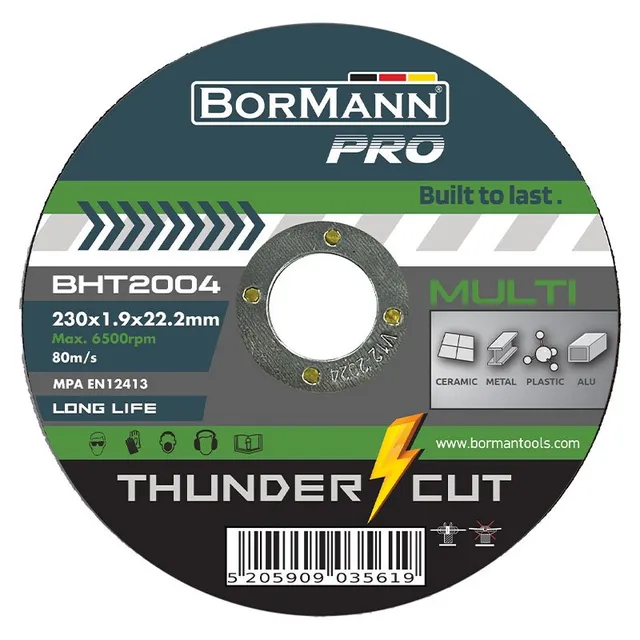 Bormann Thunder-Cut disco taglio 230x1,9mm multiuso