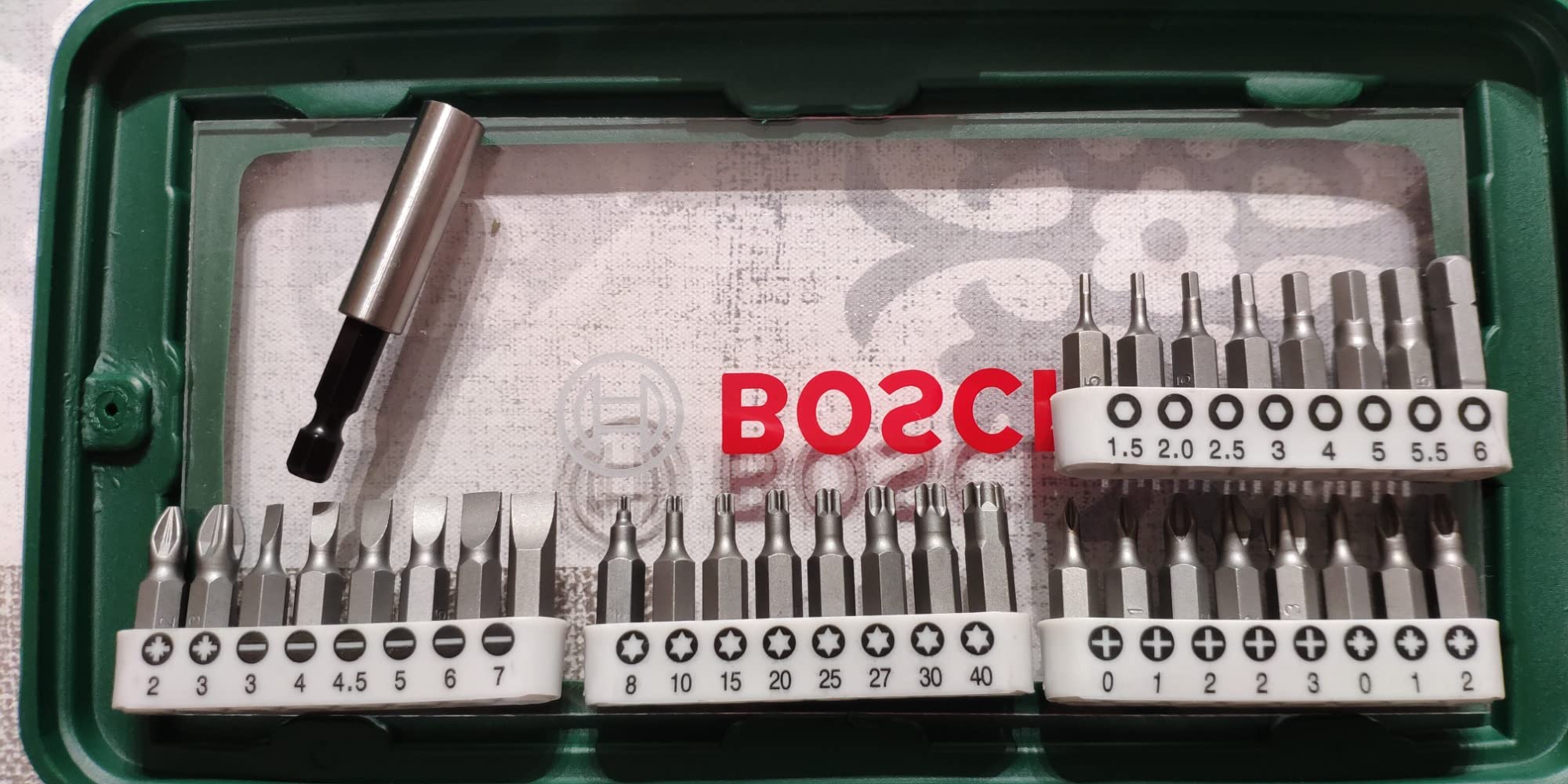 Bosch 2607019504 Set Bit Avvitamento 46 pezzi con cricchetto