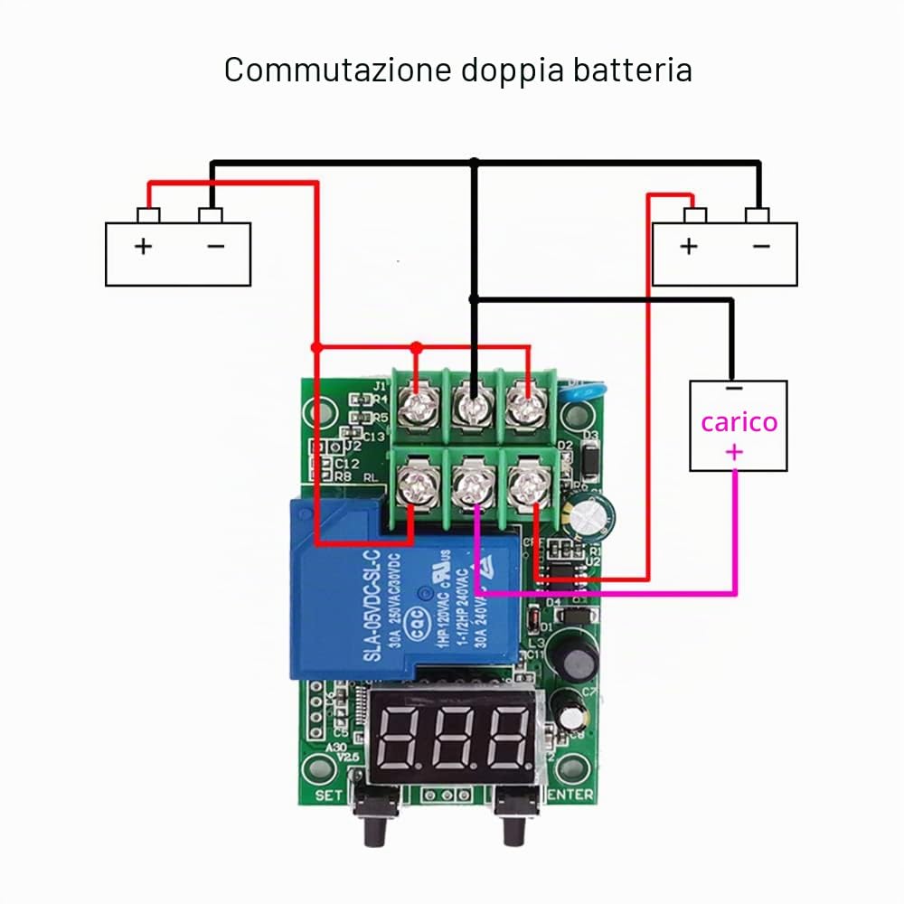 Weytoll P-1 P-4 Relè Monitoraggio Tensione CC 6-80V 30A