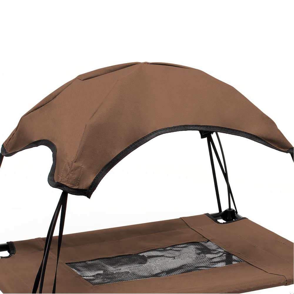 Wiltec Brandina Cane con Tettoia Marrone 76x60cm fino 25kg