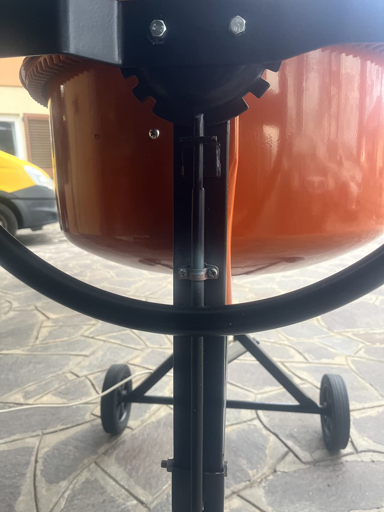 EBERTH Betoniera Elettrica 140 Litri 550W Tamburo Ghisa